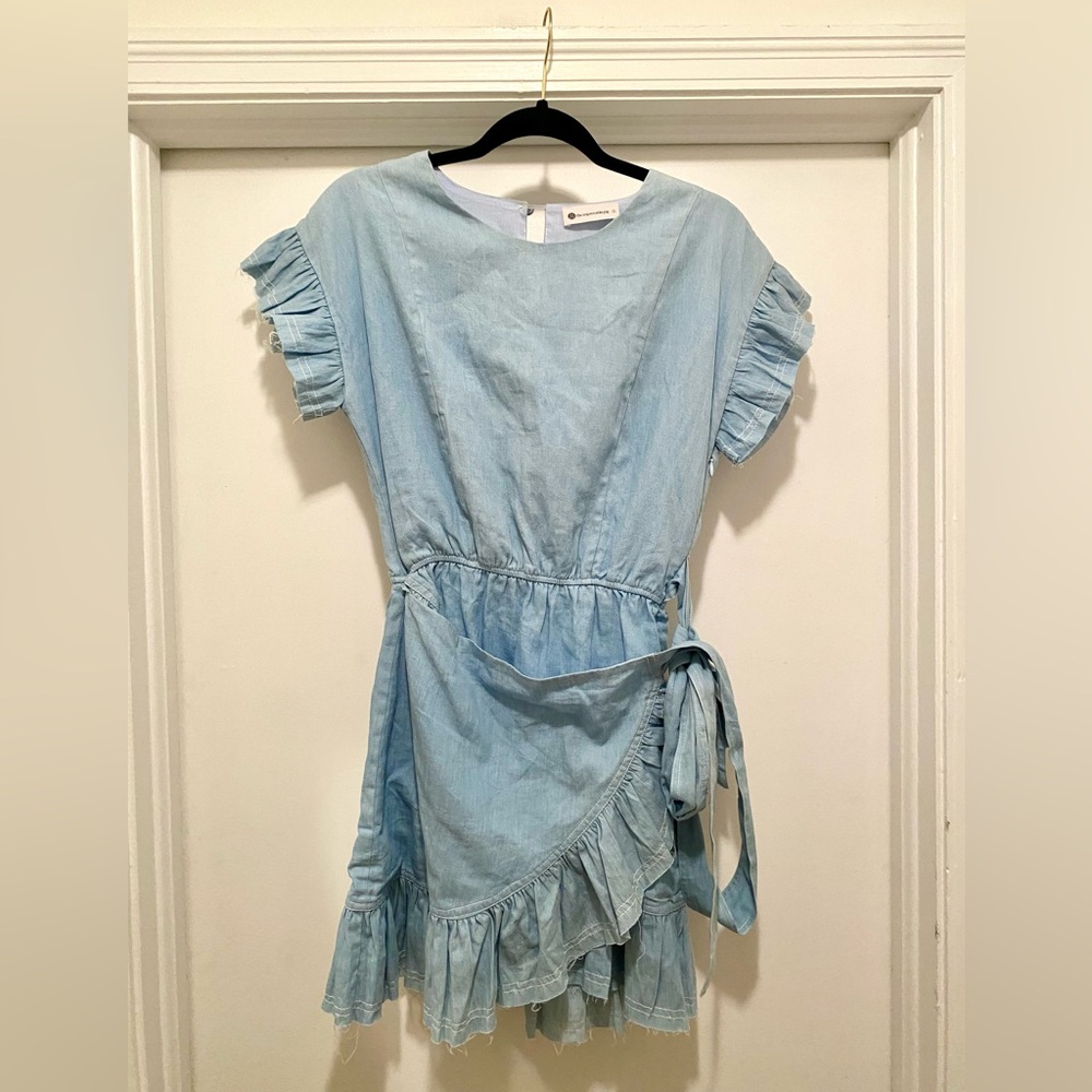 The Impeccable Pig Light Blue Mini Dress